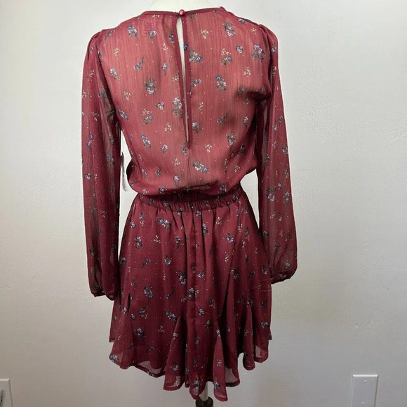 Altar'd State Dress Womens Size Small Floral Long Sleeve Fall Ladies New w Tag - Picture 2 of 11